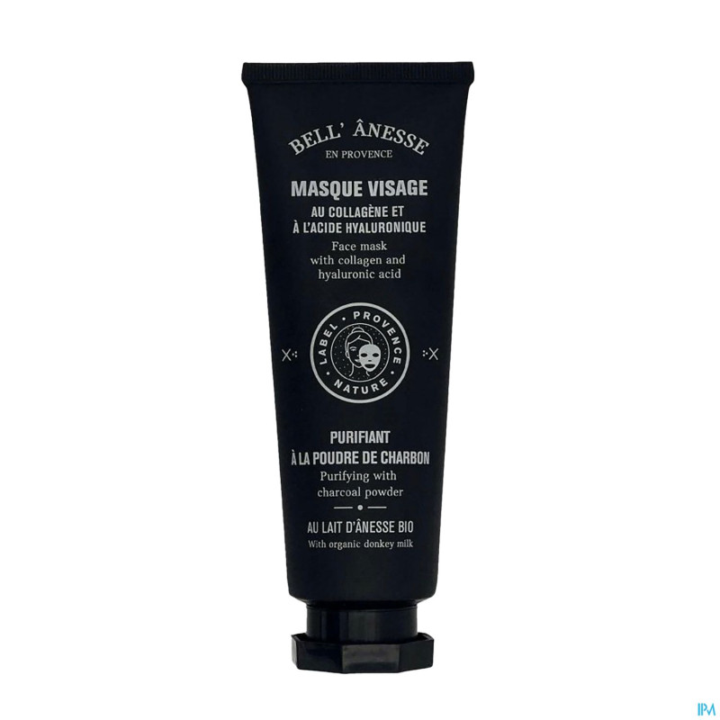 Bell masque visage lait anesse charbon 120ml