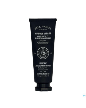 Bell masque visage lait anesse charbon 120ml