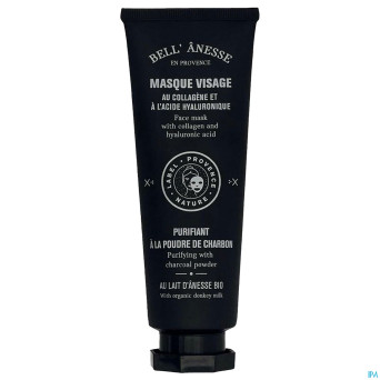 Bell masque visage lait anesse charbon 120ml