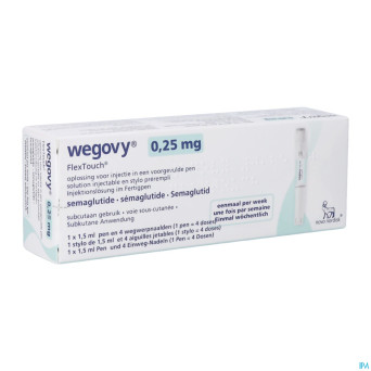 Wegovy abacus 0,25mg flextouch sol inj stylo prer.