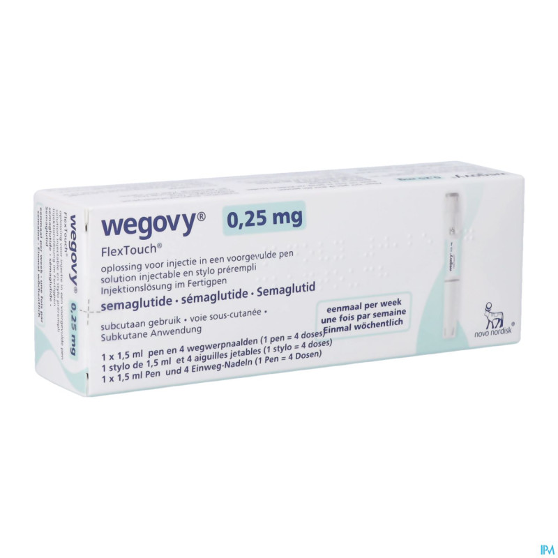 Wegovy abacus 0,25mg flextouch sol inj stylo prer.
