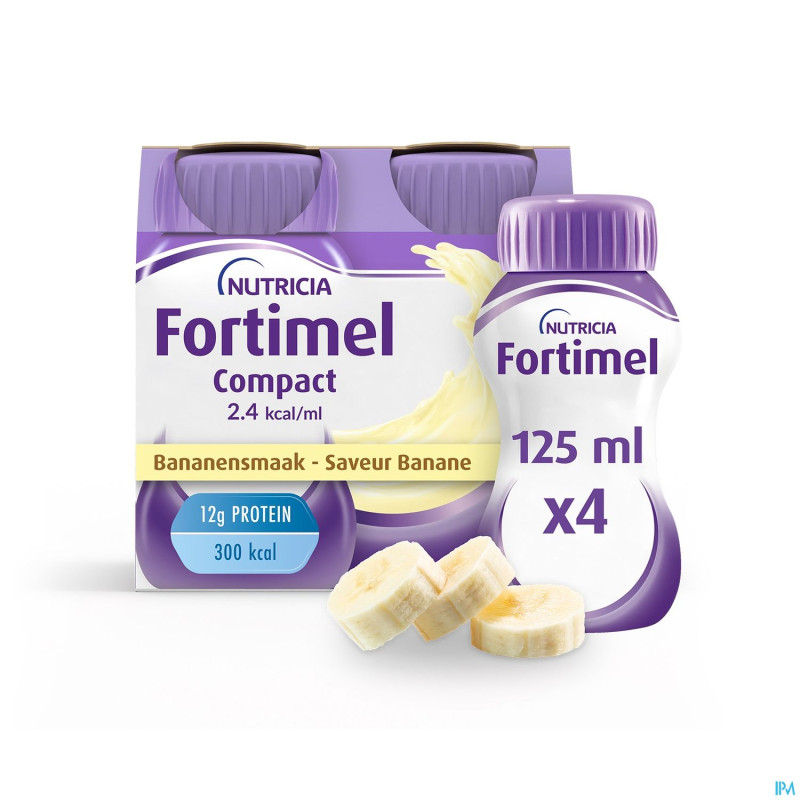 Fortimel compact 2.4kcal banane 4x125ml