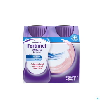 Fortimel compact 2.4kcal fraise 4x125ml