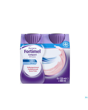 Fortimel compact 2.4kcal fraise 4x125ml