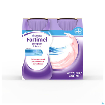 Fortimel compact 2.4kcal fraise 4x125ml