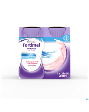 Fortimel compact 2.4kcal fraise 4x125ml