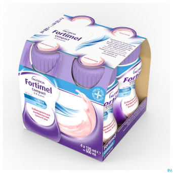 Fortimel compact 2.4kcal fraise 4x125ml