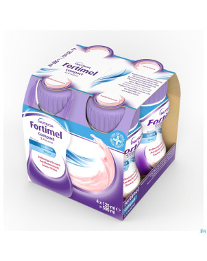 Fortimel compact 2.4kcal fraise 4x125ml