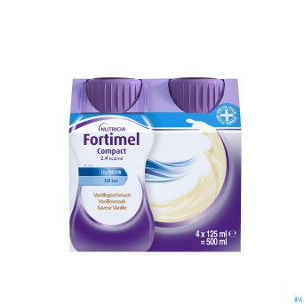 Fortimel compact 2.4kcal vanille 4x125ml
