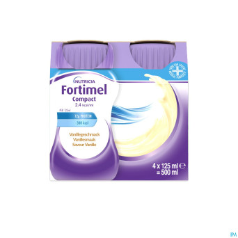 Fortimel compact 2.4kcal vanille 4x125ml