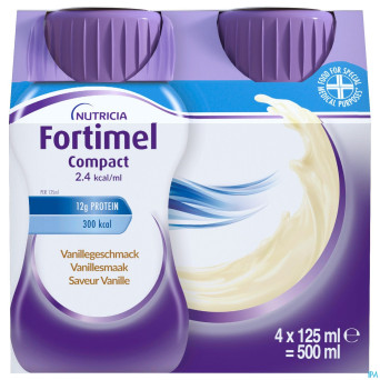Fortimel compact 2.4kcal vanille 4x125ml