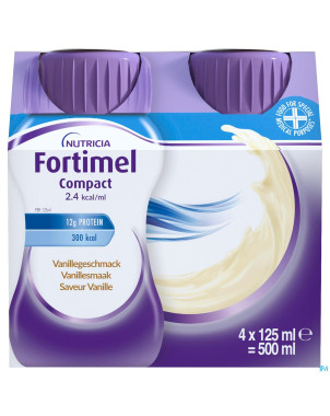 Fortimel compact 2.4kcal vanille 4x125ml