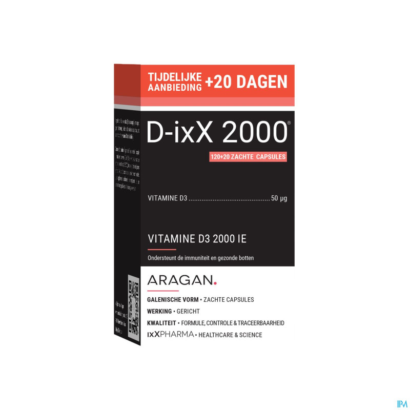 D-ixx 2000 softcaps 120 + softcaps 20 gratuit