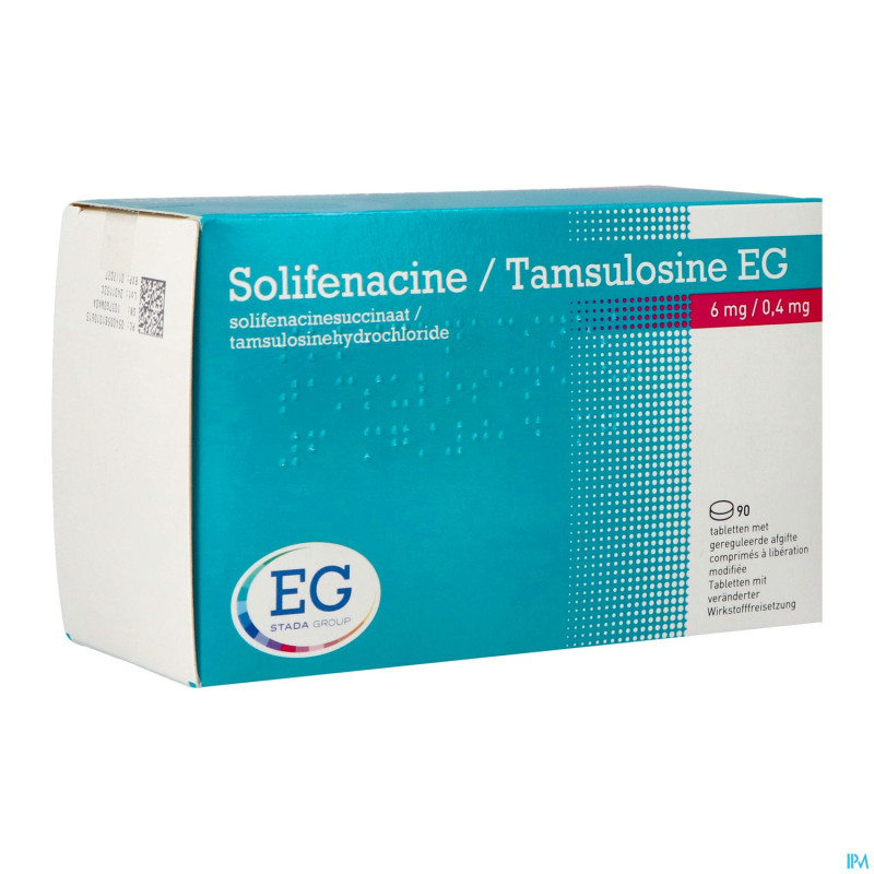 Solifenacine tamsulosine eg 6/04,mg lib.mod.comp90