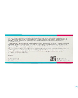 Solifenacine tamsulosine eg 6/04,mg lib.mod.comp90