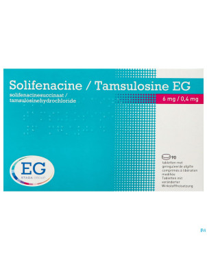 Solifenacine tamsulosine eg 6/04,mg lib.mod.comp90