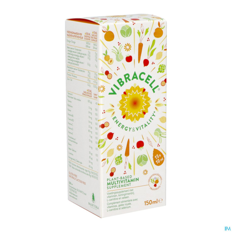 Vibracell energy&vitality plant.multiv.15x10ml nf