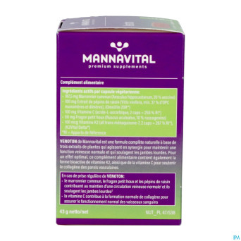 Mannavital venoton v-caps 60