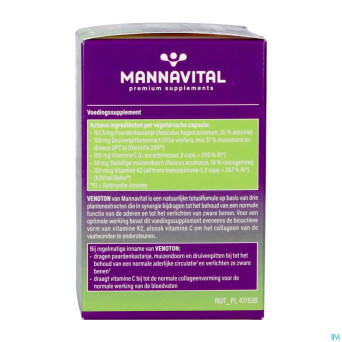 Mannavital venoton v-caps 60