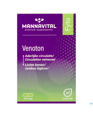 Mannavital venoton v-caps 60