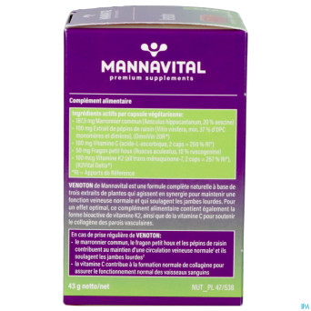 Mannavital venoton v-caps 60