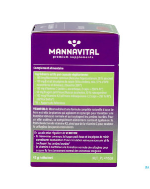 Mannavital venoton v-caps 60