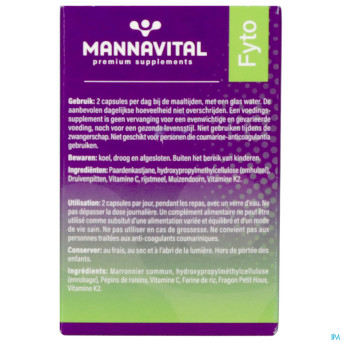 Mannavital venoton v-caps 60