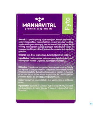 Mannavital venoton v-caps 60