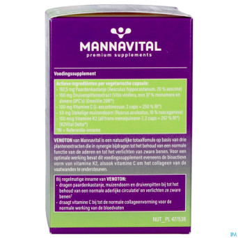 Mannavital venoton v-caps 60