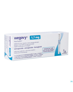 Wegovy abacus 1,7mg flextouch sol inj stylo prer.