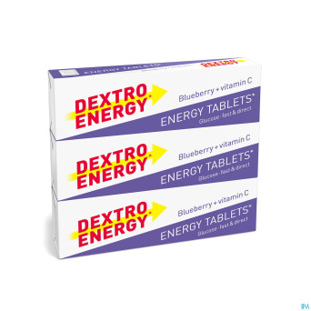 Dextro energy 3-pack stick myrtilles 3x47g