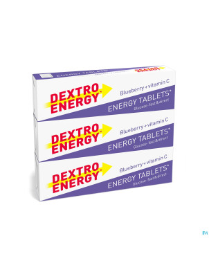 Dextro energy 3-pack stick myrtilles 3x47g