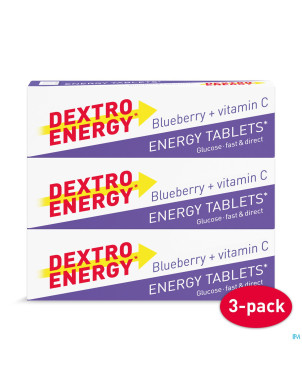 Dextro energy 3-pack stick myrtilles 3x47g
