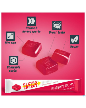 Dextro energy energy gums cerise & natrium 6