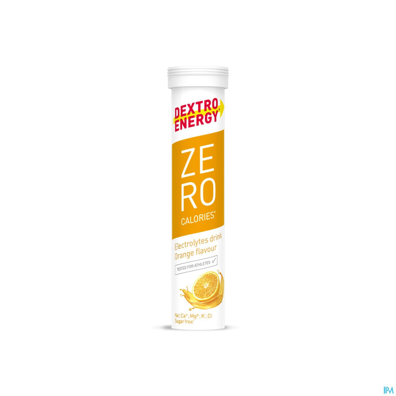 Dextro energy zero calories orange comp efferv.20
