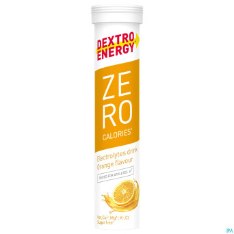 Dextro energy zero calories orange comp efferv.20
