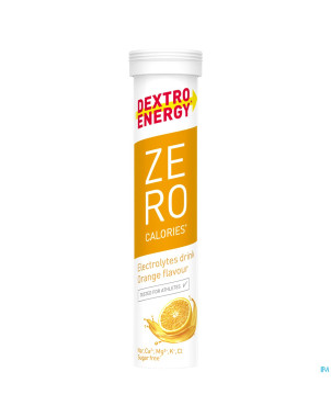 Dextro energy zero calories orange comp efferv.20
