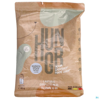 Hungr blueberry almond lemon shake 8x65g
