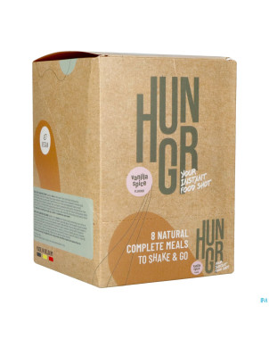 Hungr vanilla spice shake 8x65g