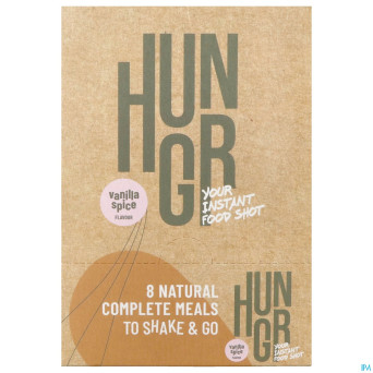 Hungr vanilla spice shake 8x65g