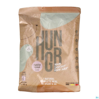 Hungr vanilla spice shake 8x65g