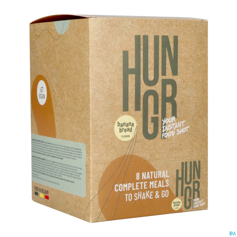 Hungr banana bread shake 8x65g