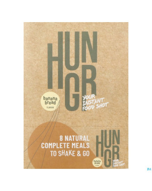 Hungr banana bread shake 8x65g