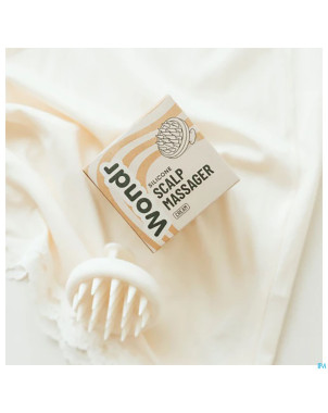 Wondr silicone scalp massager blanc