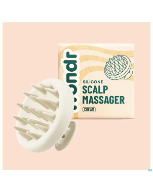 Wondr silicone scalp massager blanc