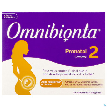 Omnibionta pronatal 2 gross 8 sem comp 56+caps 56