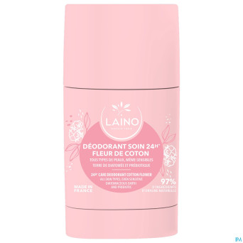 Laino deodorant soin fleur coton solide 60g