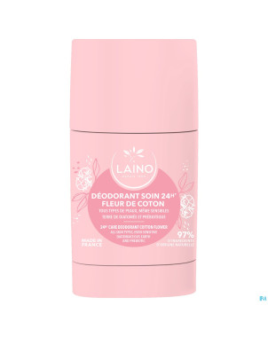 Laino deodorant soin fleur coton solide 60g