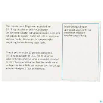 Entresto 15mg/16mg granules caps 60