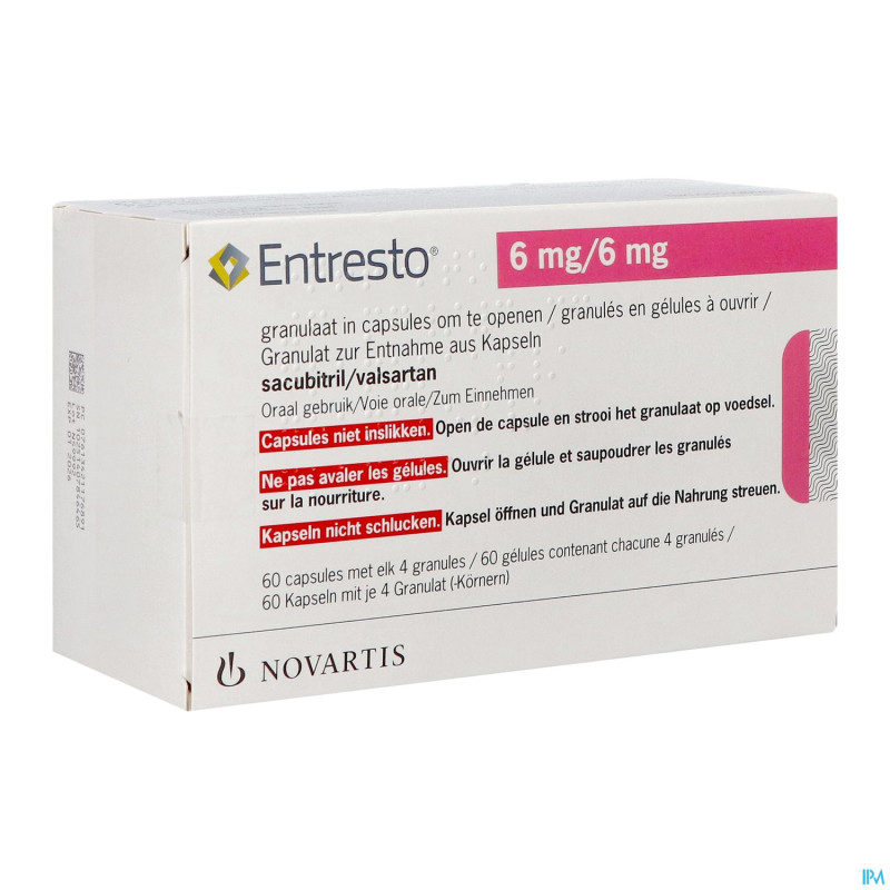 Entresto 6mg/6mg granules caps 60